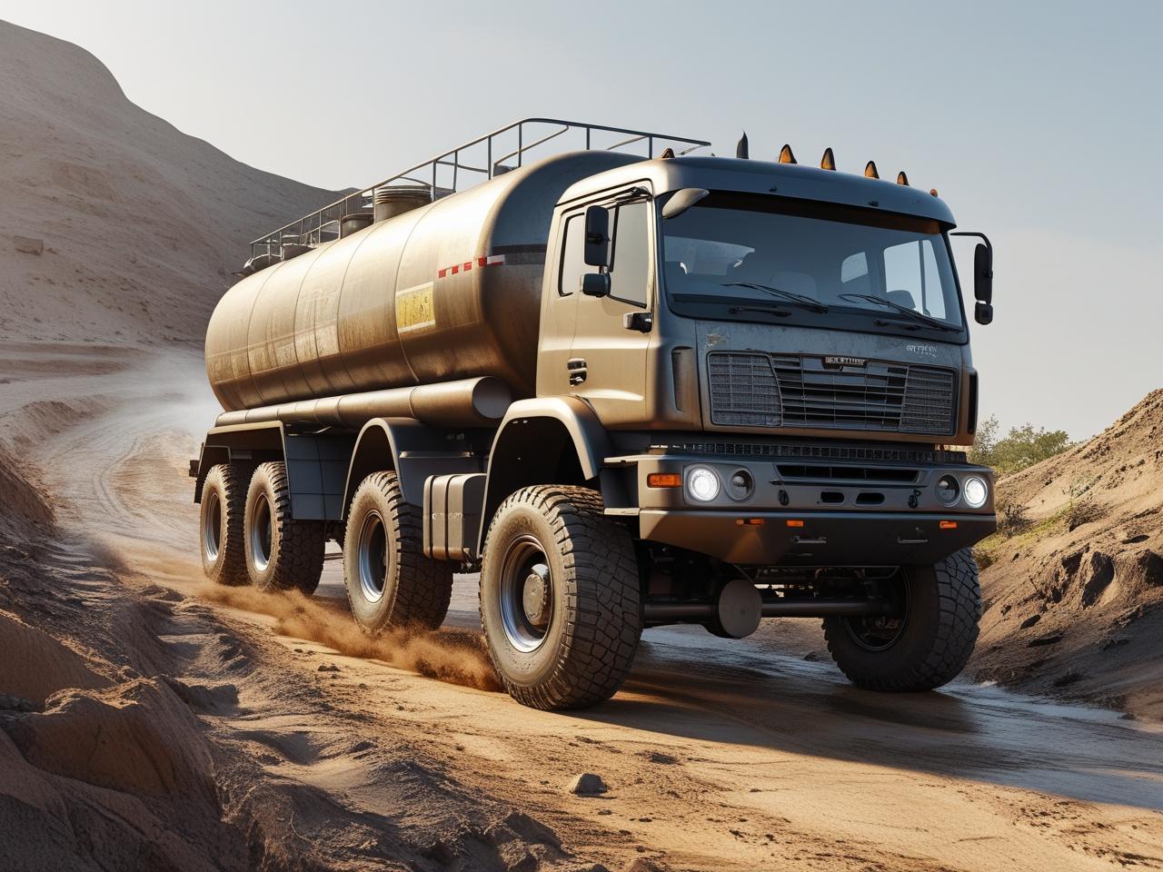 Offroad Oil Tanker Truck Drive